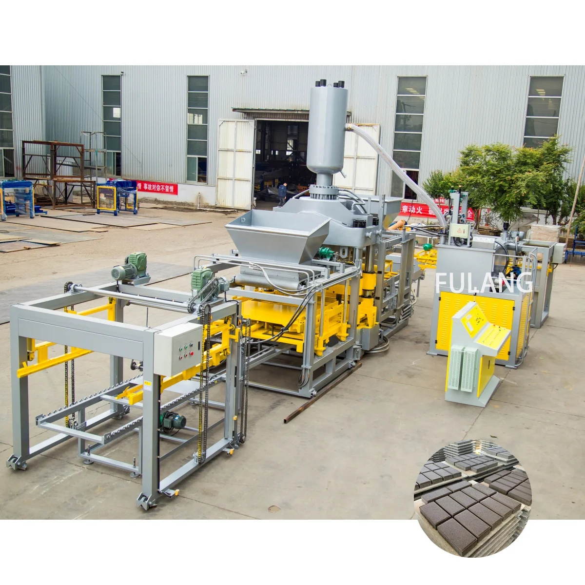 Static Press Used Block Making Machine Hydraulic Red Brick Making Machinery