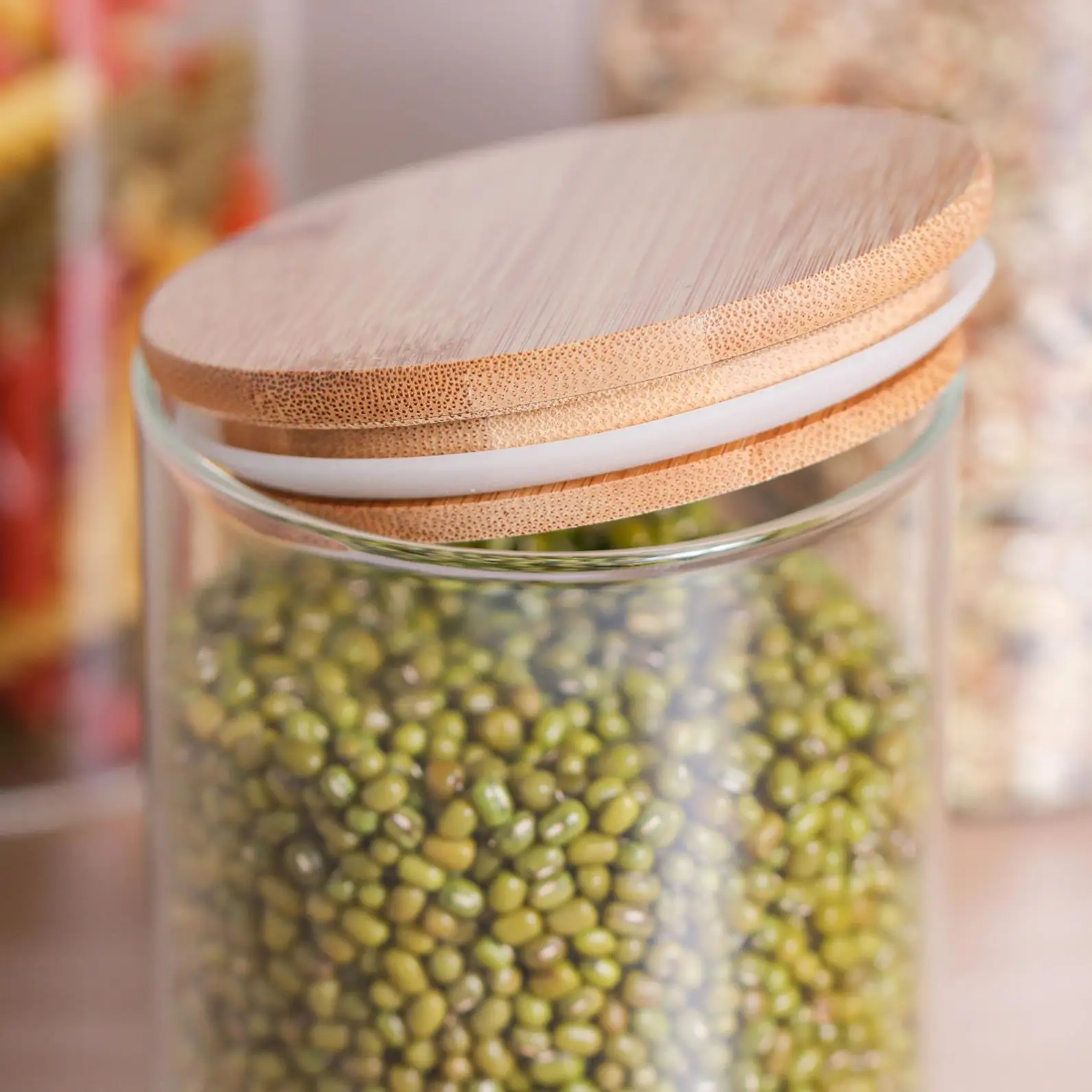 Advanced Technology Good Price 16Oz Glass Mason Jar With Bamboo Lid