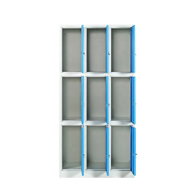 School Lockers Gym School Office Hospital Steel Locker office Furniture 9 door steel locker