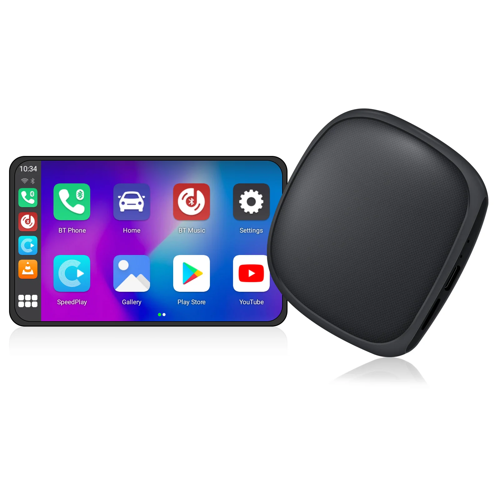 CARABC  2023 Andoroid CarPlay Ai Box Wireless Android Auto USB Adapter Plug and Play 4-Core For Netflix YouTube Smart Box