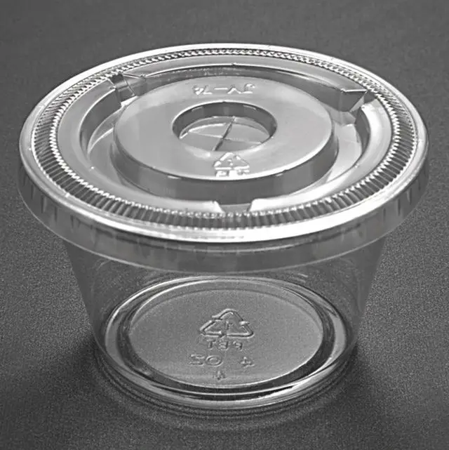 JP4-4oz-74mm disposable plastic cup PET plastic pot/food container for sauce/portion