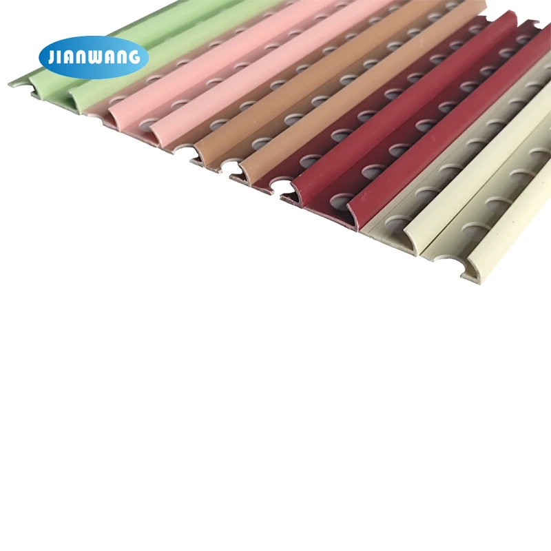 High Quality Round Edge L Shape Pvc Tile Trim Angle for Edge Tile Border Trim Marble Wall Corner Trim