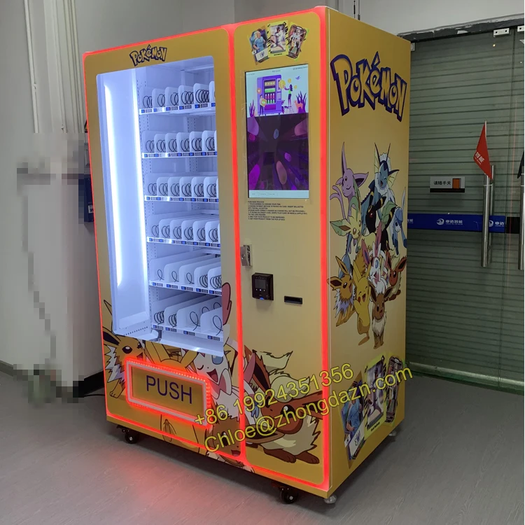 ZhongDa Popular Sale Japanese Card Dispenser Machine Trading Card Vending Machine with Card Reader