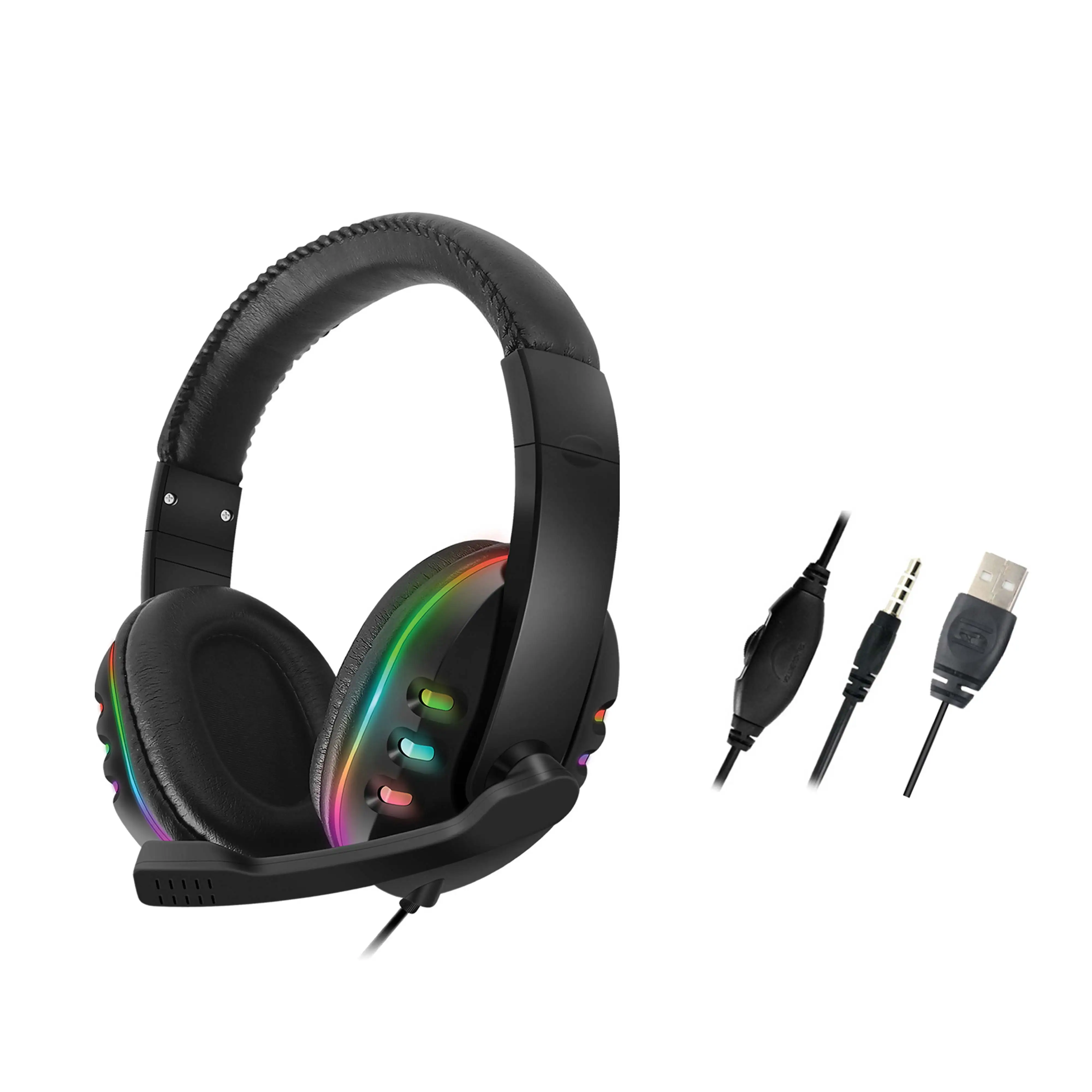 High Performance Stereo Auriculares Gaming Headphones GM017 GM018 LED Gaming Headset with Microphone for PS4/PC