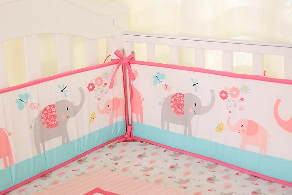 Newborn Suit Cartoon Pattern Children Quilt +Rail Guard Cover+ Baby Sheets +Crib Skirt Infant Bedding Ten-piece Bedding Set