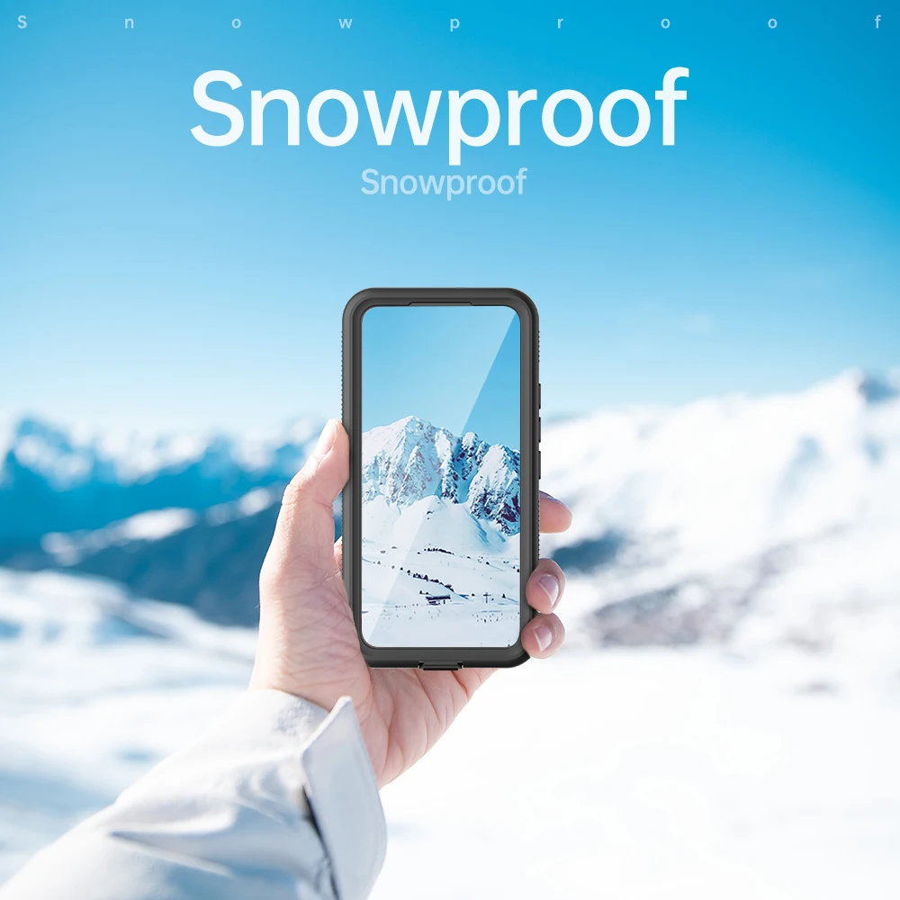 Compatible With Samsung Galaxy S22 Shellbox Waterproof Phone Case For Outdoor Activities With Built-In Screen Protector