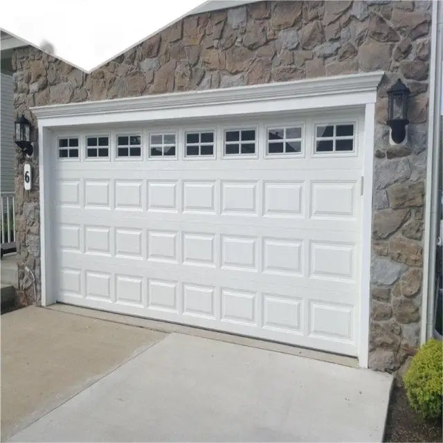 Top Manufacturer 5 Years Warranty Automatic Aluminum Tempered Glass Full View Plexiglass Steel Security Glass Garage Doors Aorot
