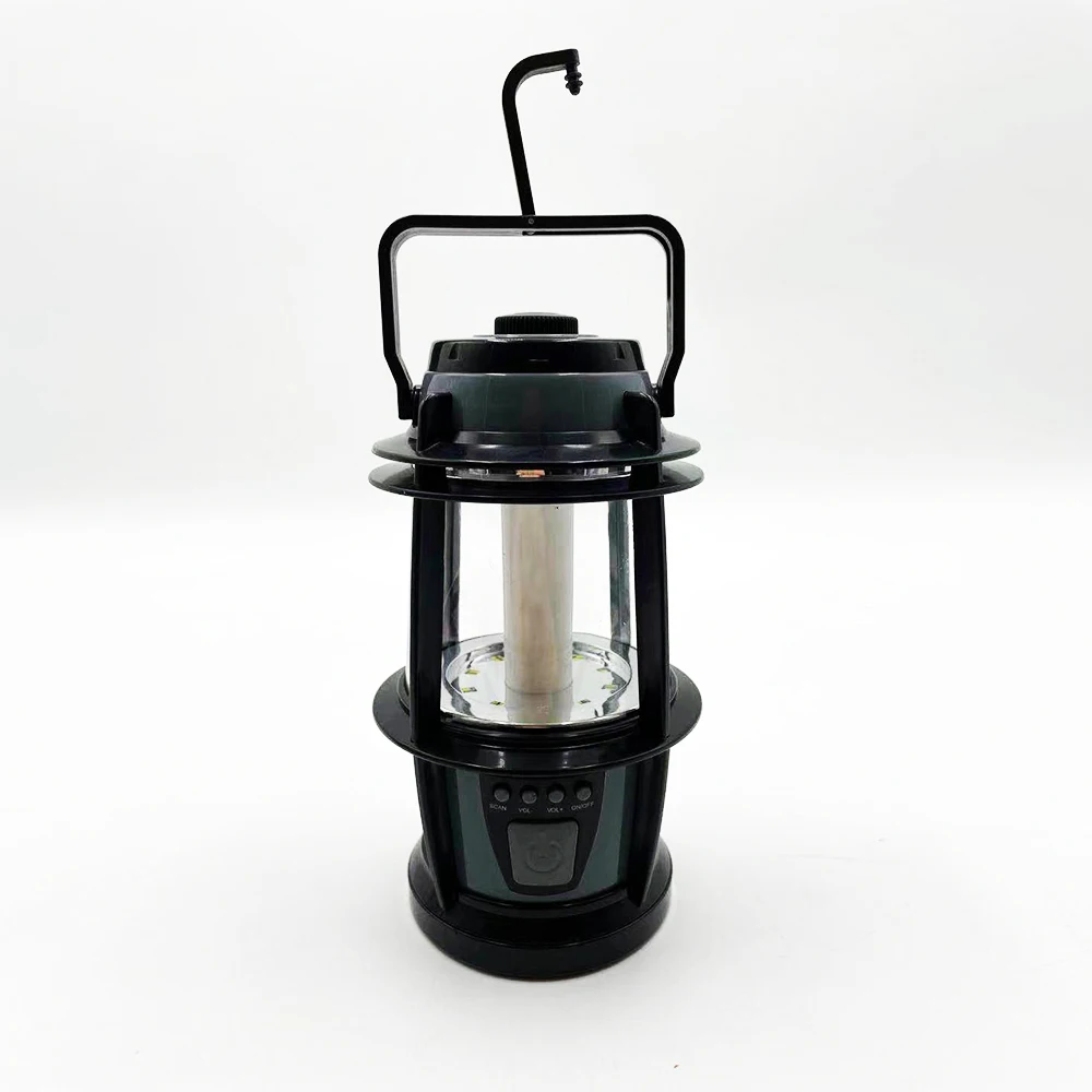Горячая продажа Черный ABS Портативный Outoor свет на батарейках светодиодный фонарь для кемпинга с охранной сигнализацией