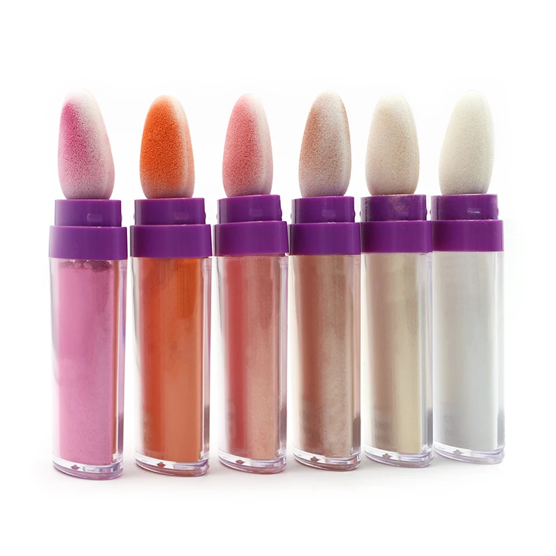 Single Private Label 6 Colors Loose Highlight Powder Bronze Blush Shimmer Glow Powder Cheek Highlighter Makeup