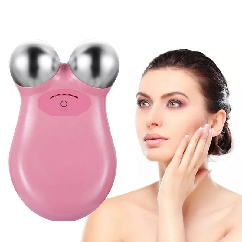 Facial Massager For Face Lifting Microcurrent Roller Neck Massage Facial Microcurrent Device Double Chin Remove Tool V-face