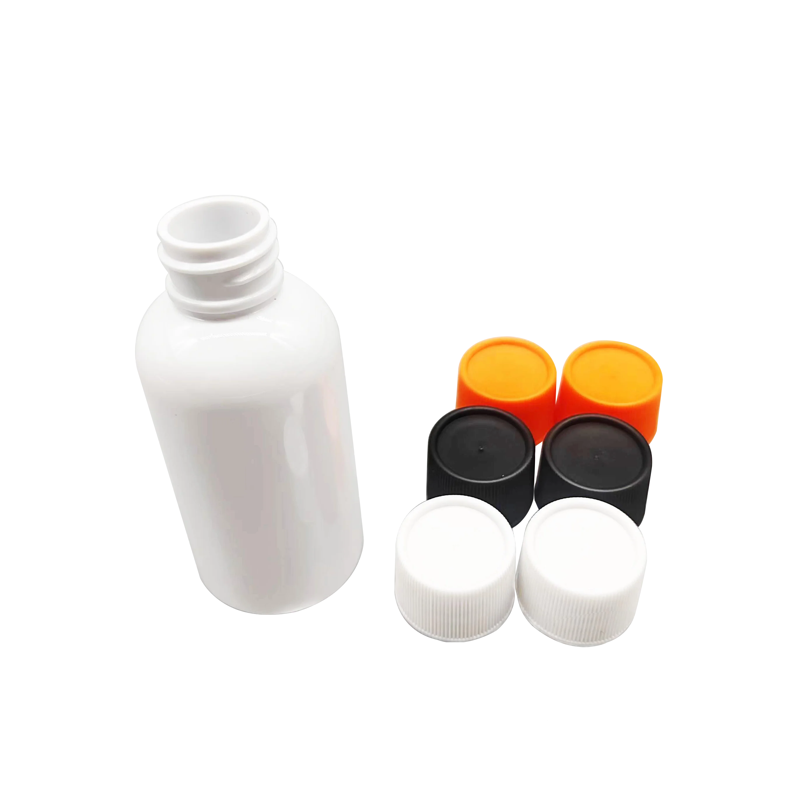 Mini 2oz 60ml Small Empty PET Plastic Juice Drink Bottle Energy Ginger Shot Bottles with Caps