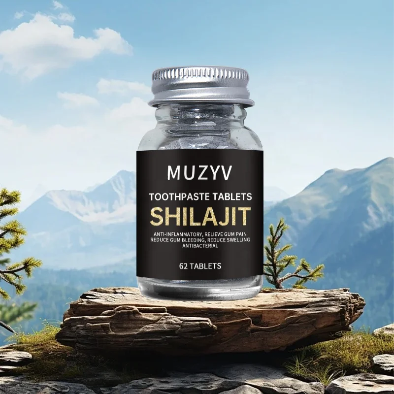 OEM high quality bit solid toothpaste pills tabletized mouthwash natural organic shilajit toothpaste tablets