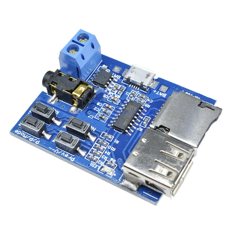  Плата декодирования Mp3 без потерь mp3 декодер TF карта USB MP3 декодирующий плеер модуль поставляется с усилителем