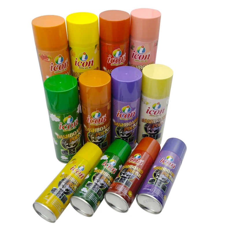 High Quality Car Dashboard Polish Wax or Silicone Sprayer 450ml