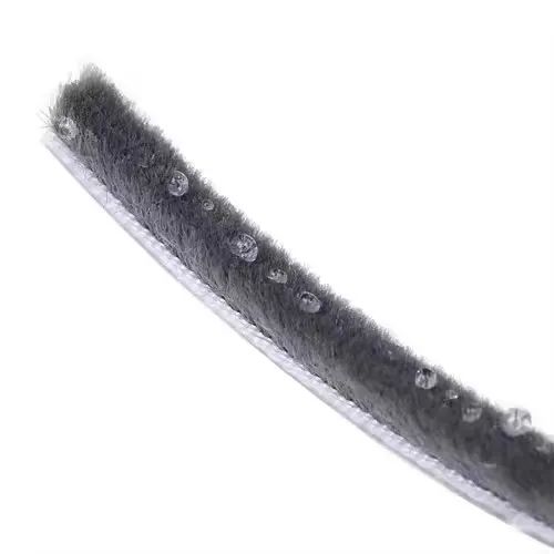 Factory Weatherstrip Door Brush Weather stripping grey silicon wool pile 7*6mm size antidust window seal strip