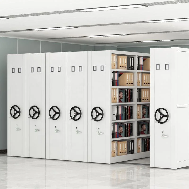 archive mobile shelving manual  double side Mobile Shelf Storage Shelving Systems Dense Cabinet