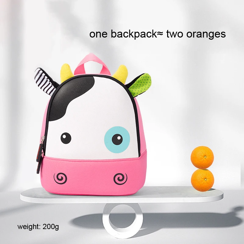 Direct Factory Wholesale Cute Lightweight Custom Design Small Waterproof Durable Neoprene Toys Cartoons Kids Neoprene Backpack