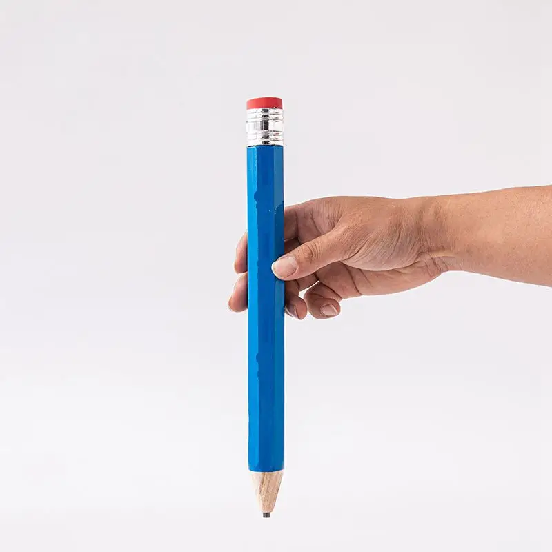 Wholesale 35cm Length Blank Jumbo Giant Pencil Custom Logo Big Wood Pencils For Fun