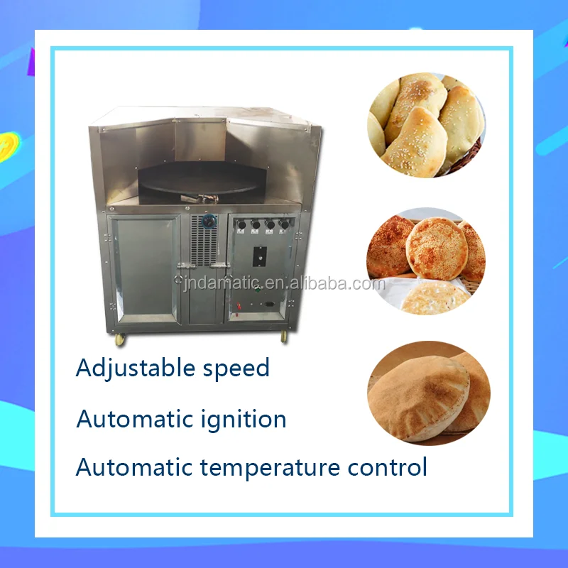 Industrial kitchen flat naan rotary tandoor baking oven for bakery