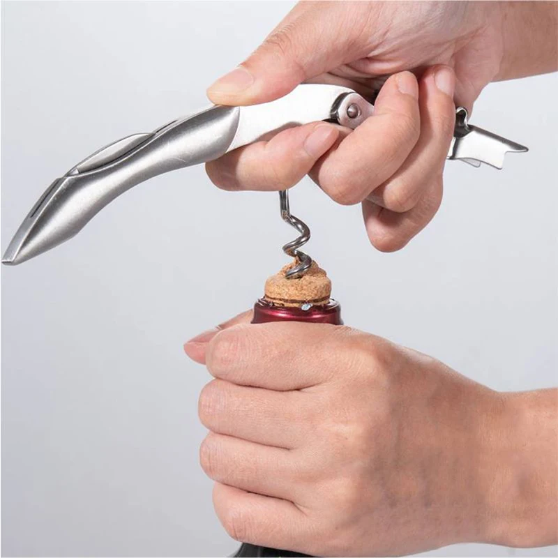 Multifunctional Professional Wine Corkscrew Stainless Steel Red Wine Bottle Opener