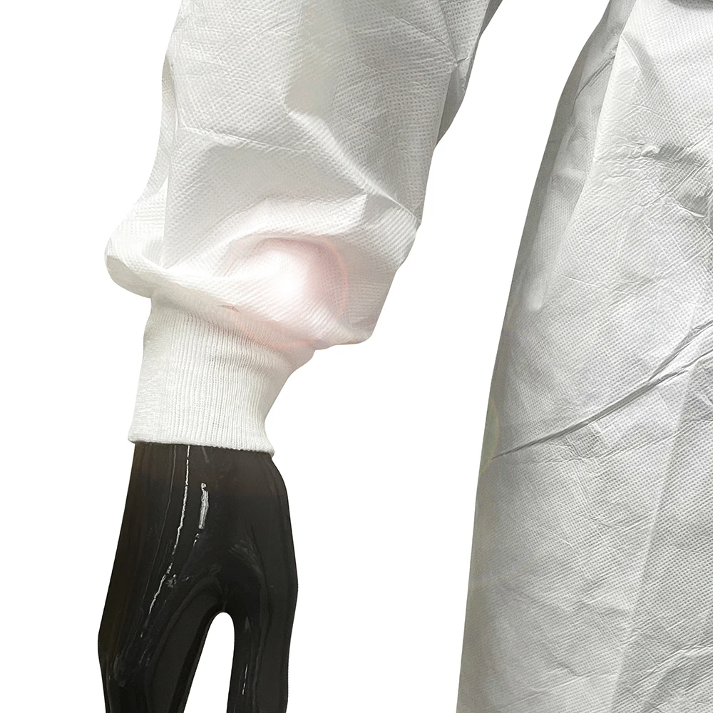 Hot Sale Factory Wholesale Water Proof Non Woven Clothing Disposable White Level 1 Aami Gown For Adult