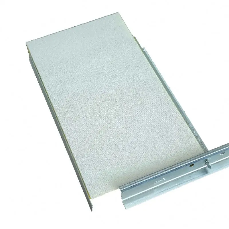 Легкий вес вставка Скрытая nrc 0 85 каменная шерстяная потолочная плитка подвесная сетка