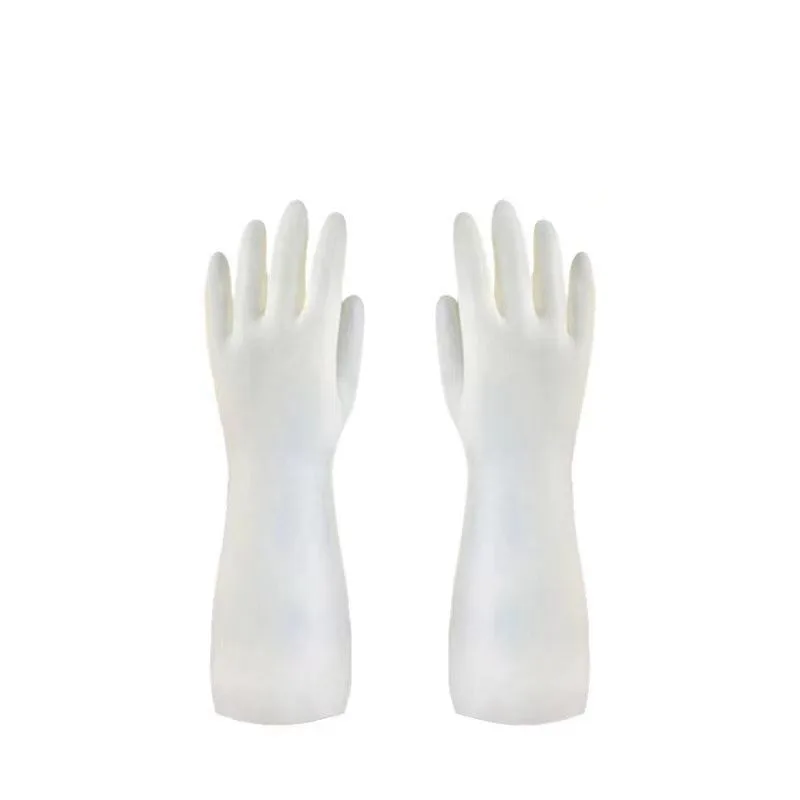 Nitrile smooth lining gloves Puncture resistant rubber gloves Wear resistant latex dish washing gloves Kitchen cleaning laundry