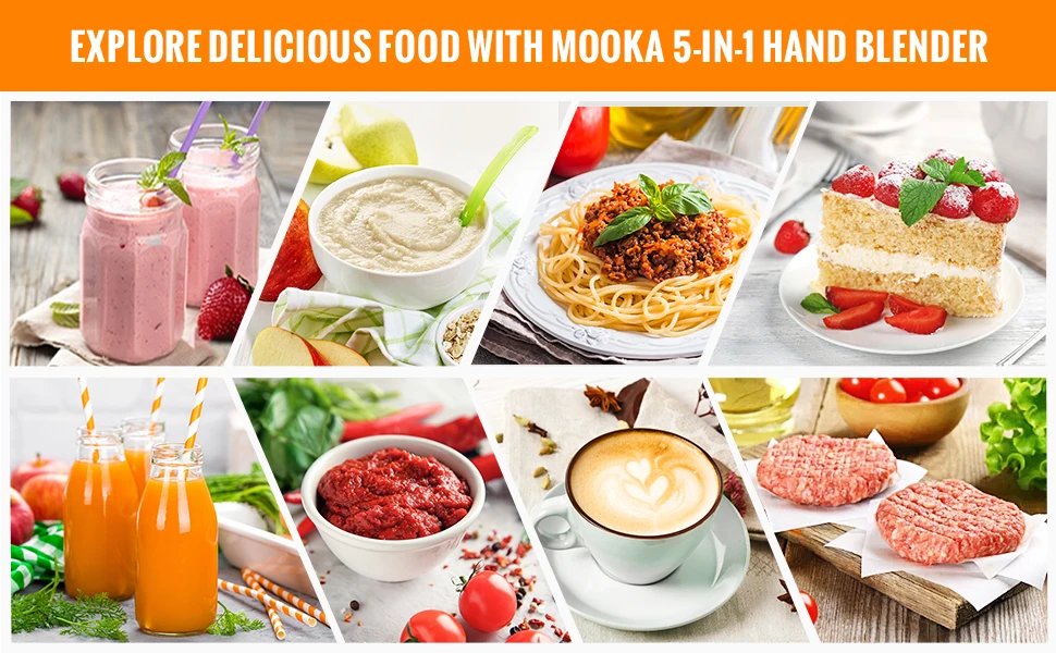 Kitchen Appliance Blender Powerful Food-grade Hand Held Blender Mixer