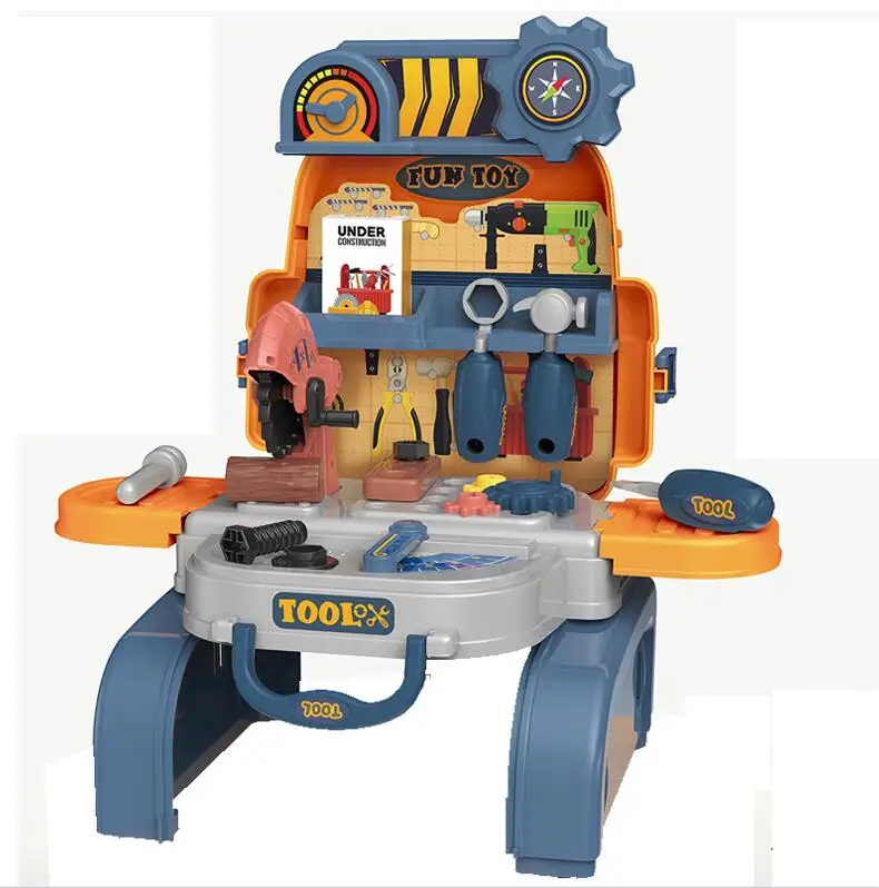 2020 New Arrival Play House Toy 3 In 1 School Bag Tool Set 23PCS Engineer House Toys For Kids