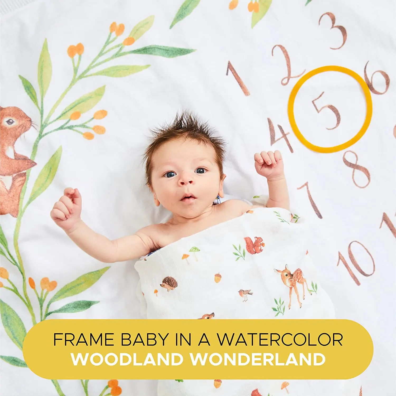 Factory Price Manufacturer Supplier Milestone Blankets Baby Shower Blanket Baby Age Chart Blanket