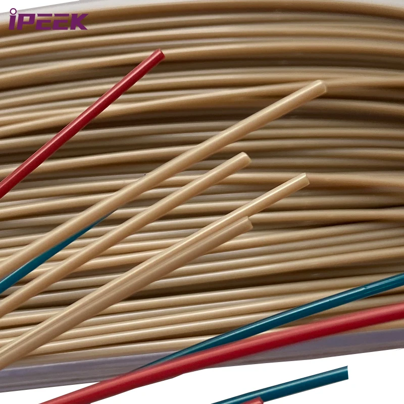 iPEEK Ultra-thin Hard Plastic Round Small Diameter Plastic Tube 1mm PEEK Tubing Dispensers for Medical Use