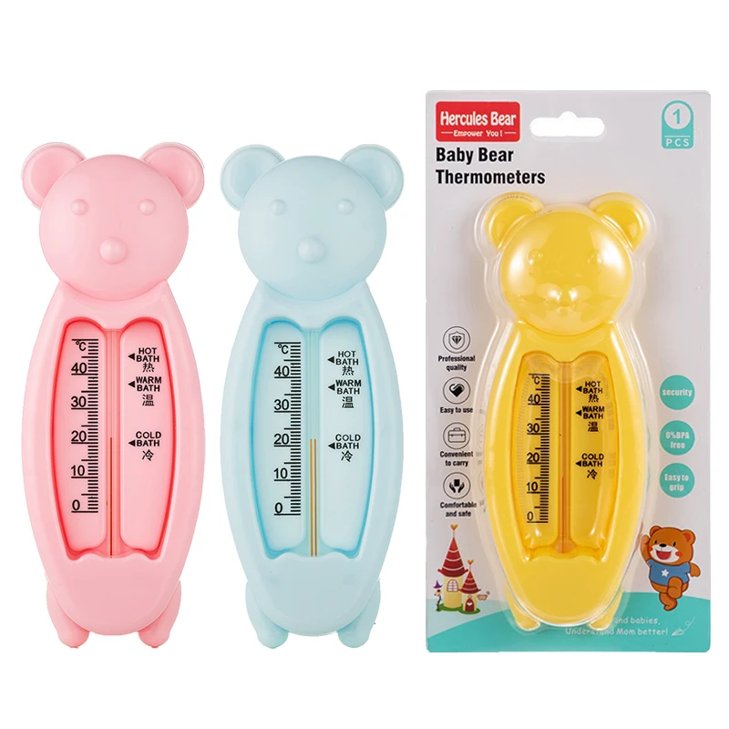 Wholesale OEM baby bath water temperature gauge Little Bear Shower Toy Newborn bathing Measure water temperature