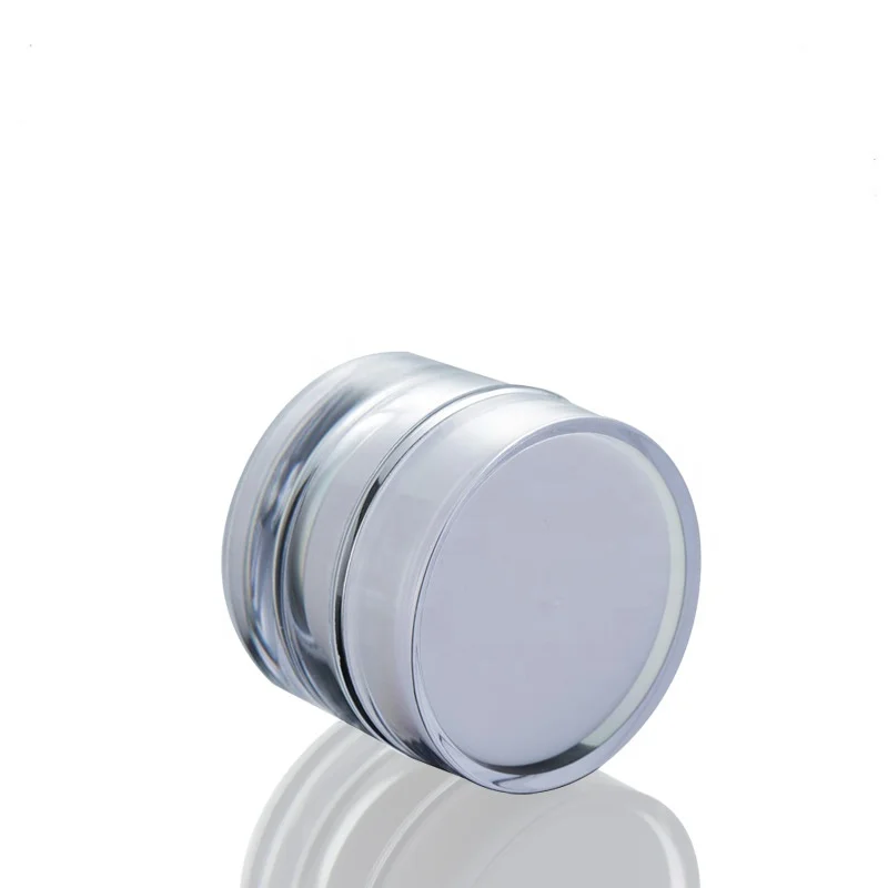 Small Cosmetics Cream Empty 5g 10g 20g Double Deck Plastie Acrylic Cream Jar