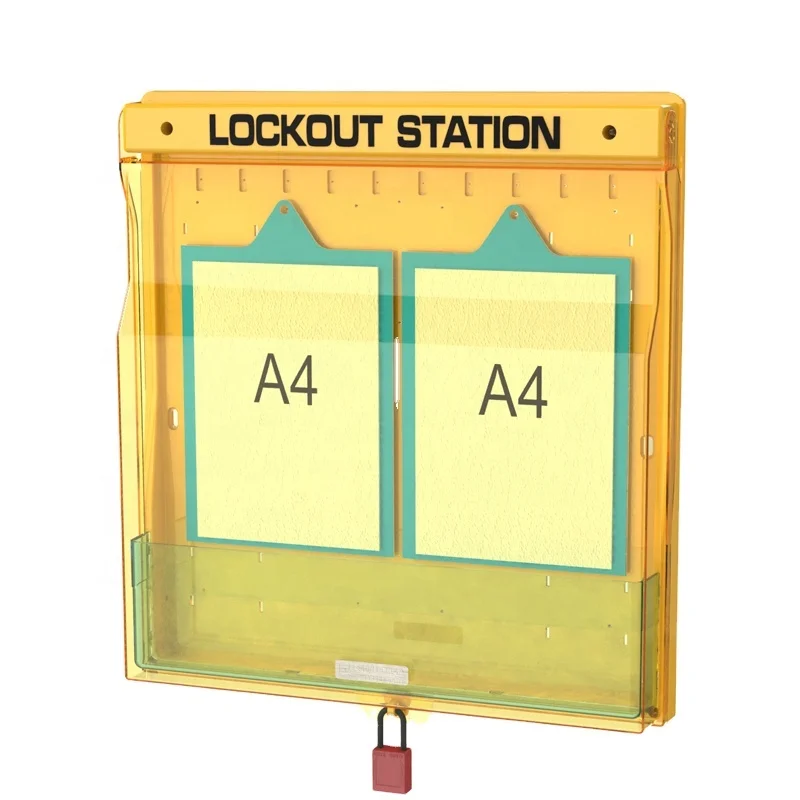 Lockout  manufacturer safety padlock station Combination loto Lockout Station With  transparent dust cover