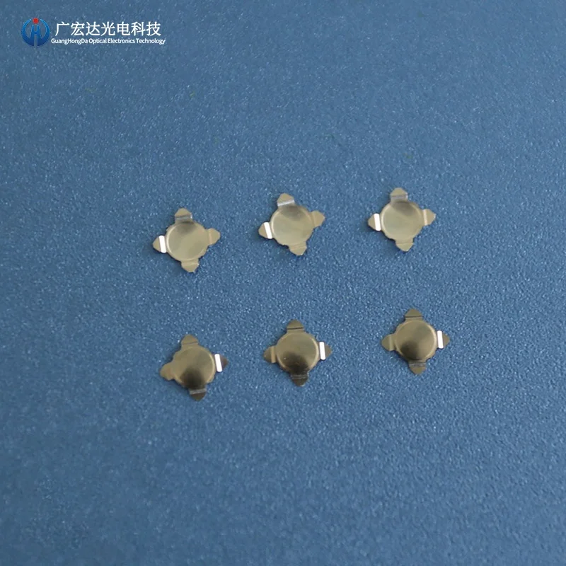 Custom OEM Factory 7.4mm square Tactile Metal Dome With Hole for automotive keypad