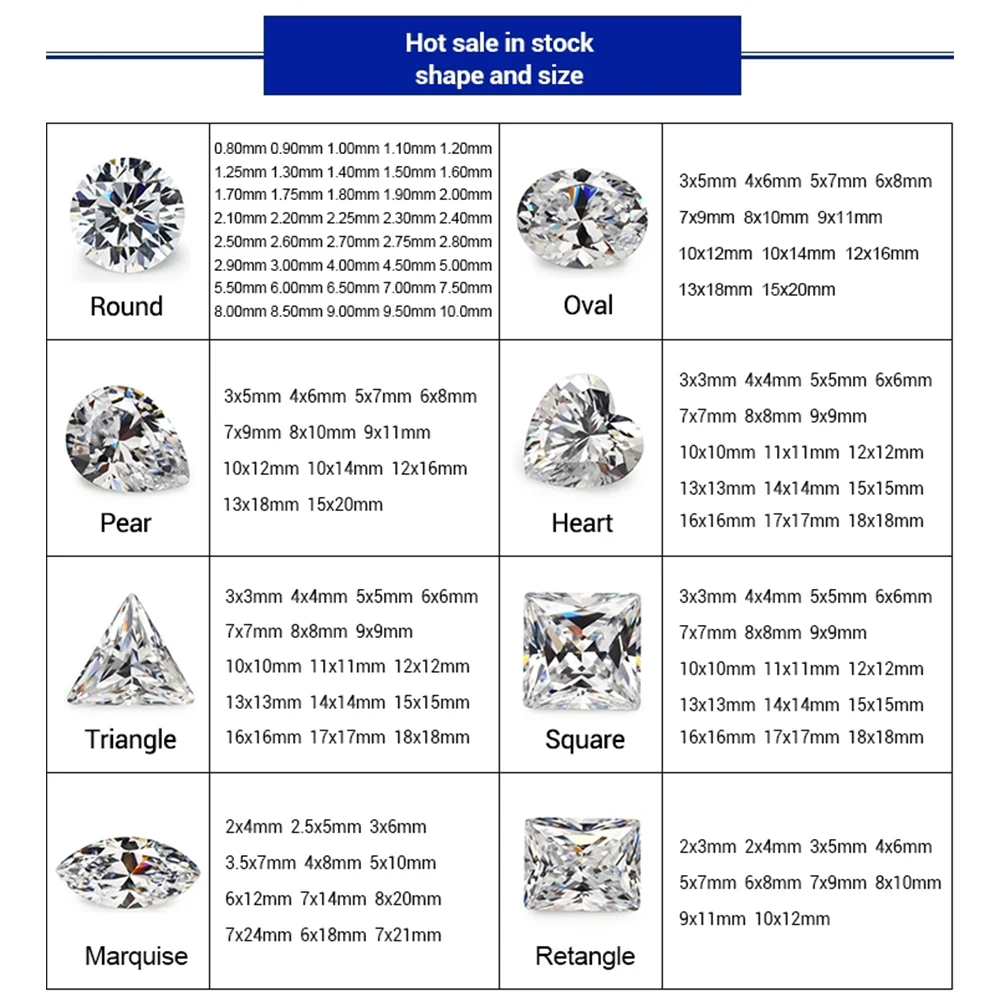 grade  cubic zirconia white gems star cut zircon stone white bead