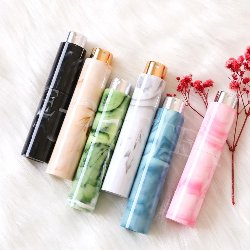 Colorful travel portable 10ml mini perfume atomizer refillable cologne pump spray bottle