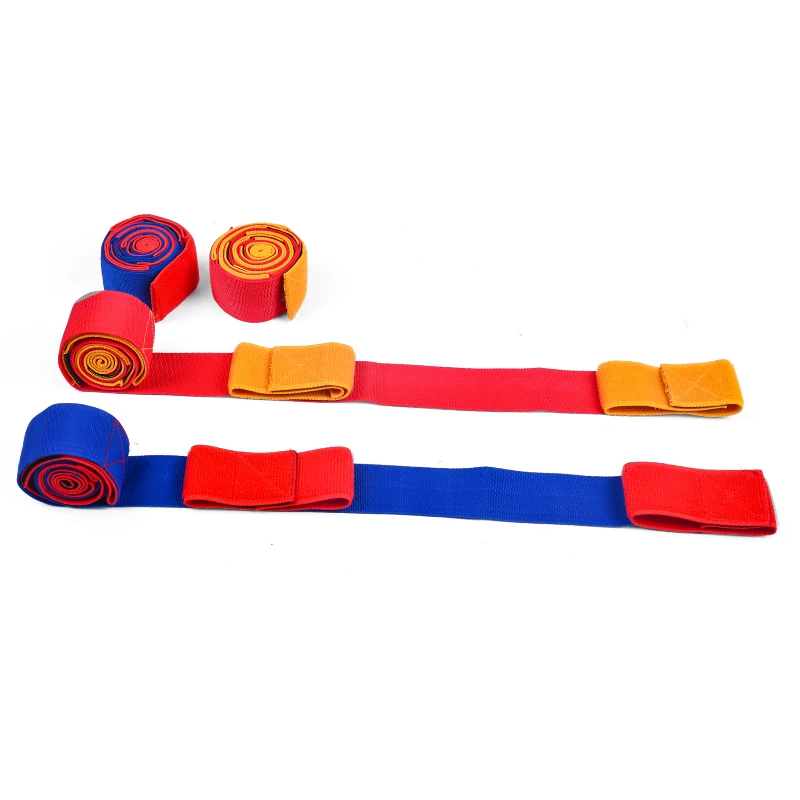 Nylon strap adjustable teamwork training legged race bands giant footsteps walk in unison