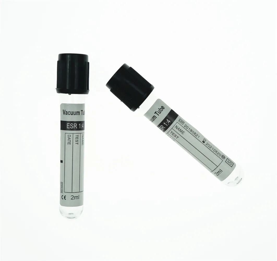 Medical Disposable Professional Sterile Vacuum Glass Black Blood Collection Test Tube