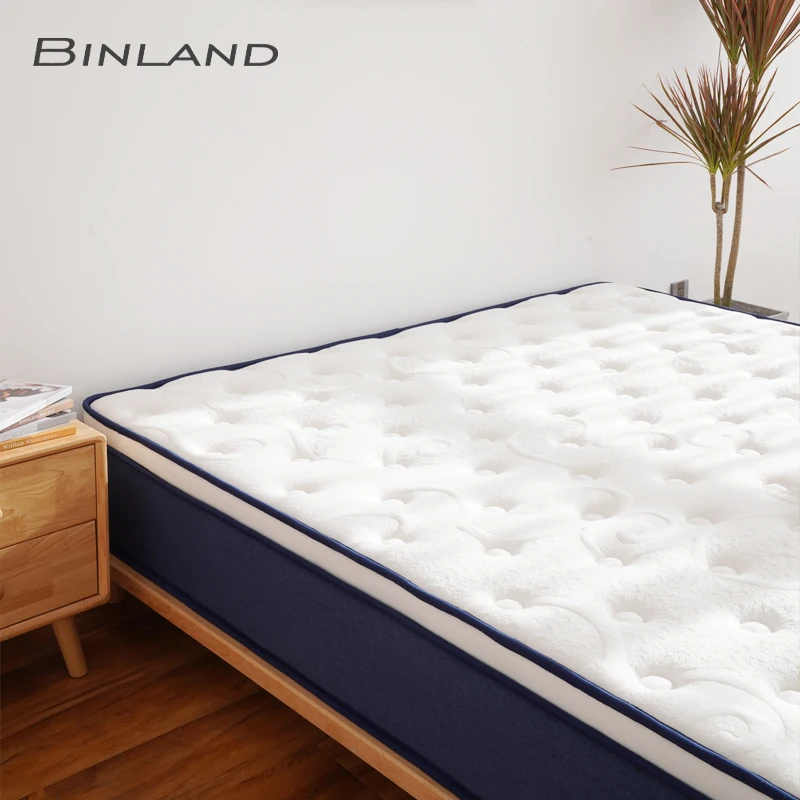 Комфортный здоровый Королевский большого размера анти-уход Zone lit et Matelas Spring поставщик роскошная двуспальная кровать пружинный матрас на колесиках