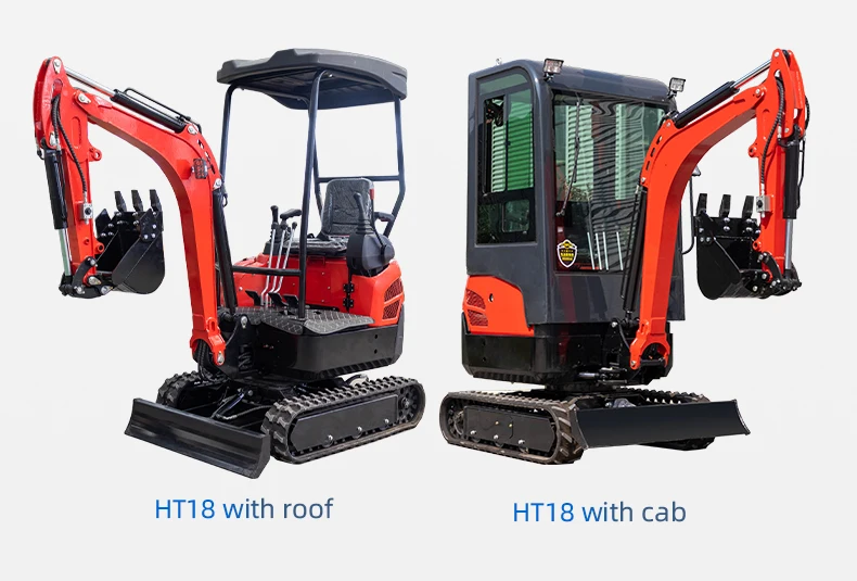 Hot Sale China New Mini Excavator Multi Function  small mini excavator 1.8 ton excavator digging machine