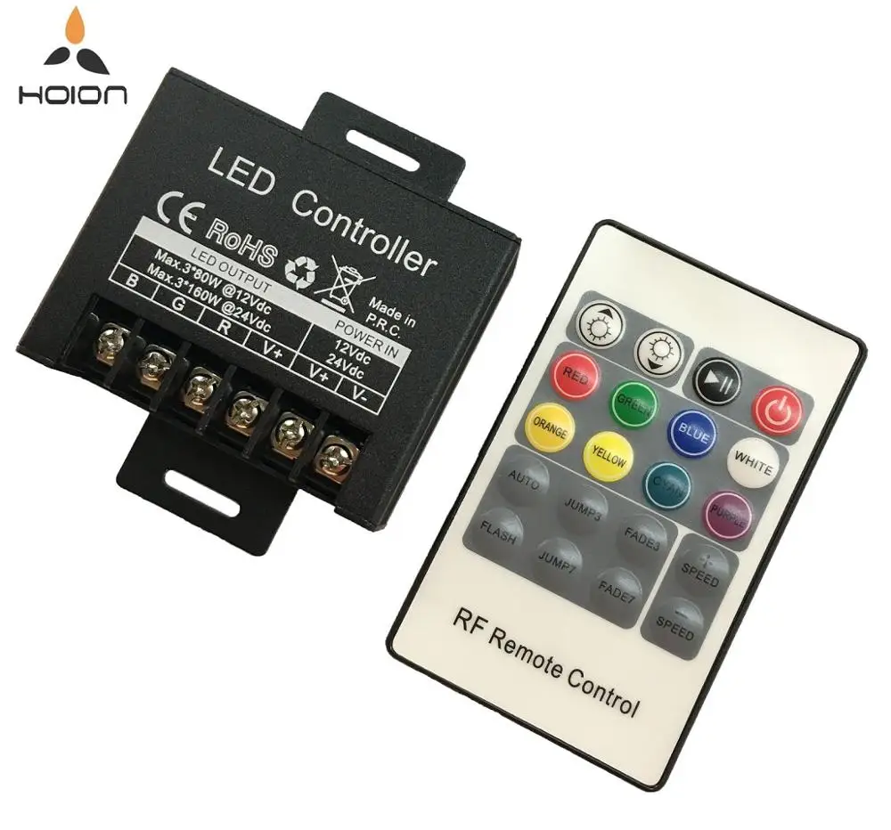 RF 12V 24V 20 Keys Smart Wireless RGB LED Controller Dimmer for COB Strip Tape Lighting