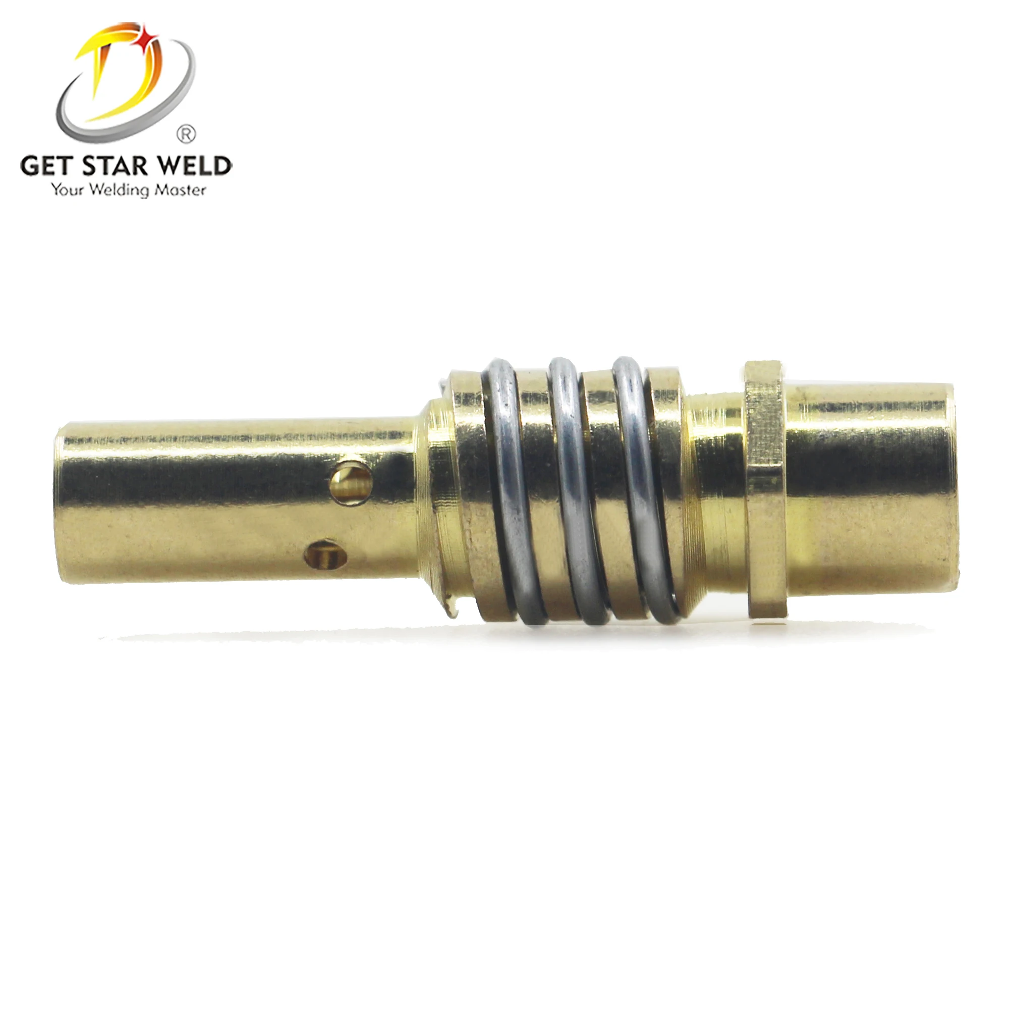 Get Star Weld mig welding gas accessories,brass binzel welding tip holder,15ak copper contact tip holder