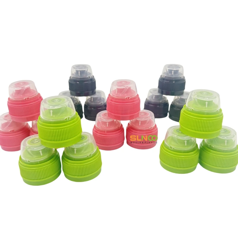 High quality 30/25 mm plastic sport screw cap  no leakage bottle water bottle flip top cap