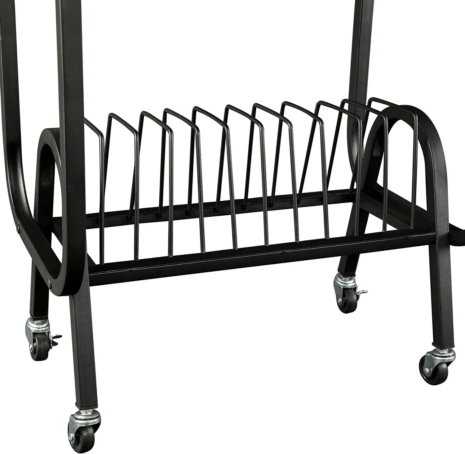 Hot sale removeable vinyl film rack CD storage shelf console rack with wheel