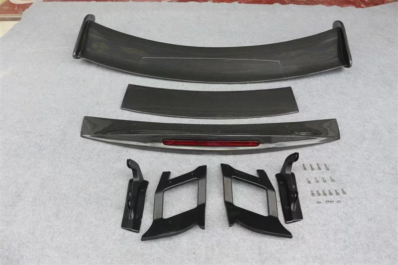 For Benz AMG GT GTS GTR GTC GT upgrade BS style carbon fiber rear spoiler (with LED) body kit rear diffuser front bumper edge