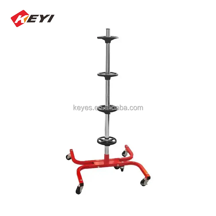 Tire Tyre Display Stand With Wheels Floor Standing Customized Metal Rack for Retail Store Car Shop