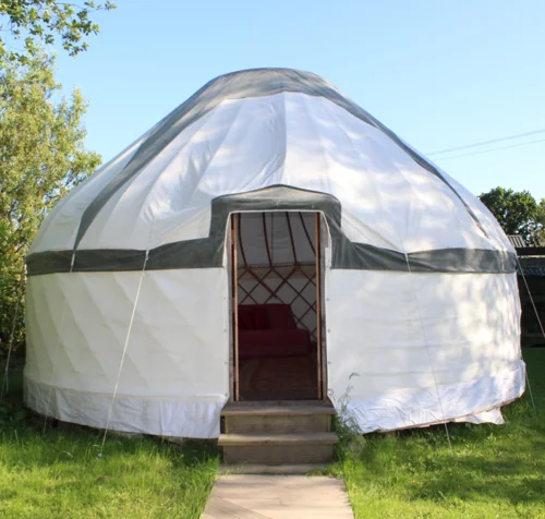 New Outdoor Canvas Waterproof Steel Frame Tent Mongolian Ger Yurt
