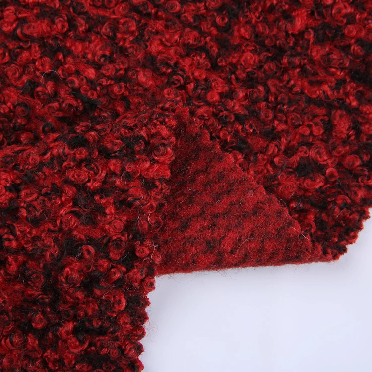 Make to order two-tone 100% polyester fleece teddy clothes fabric china