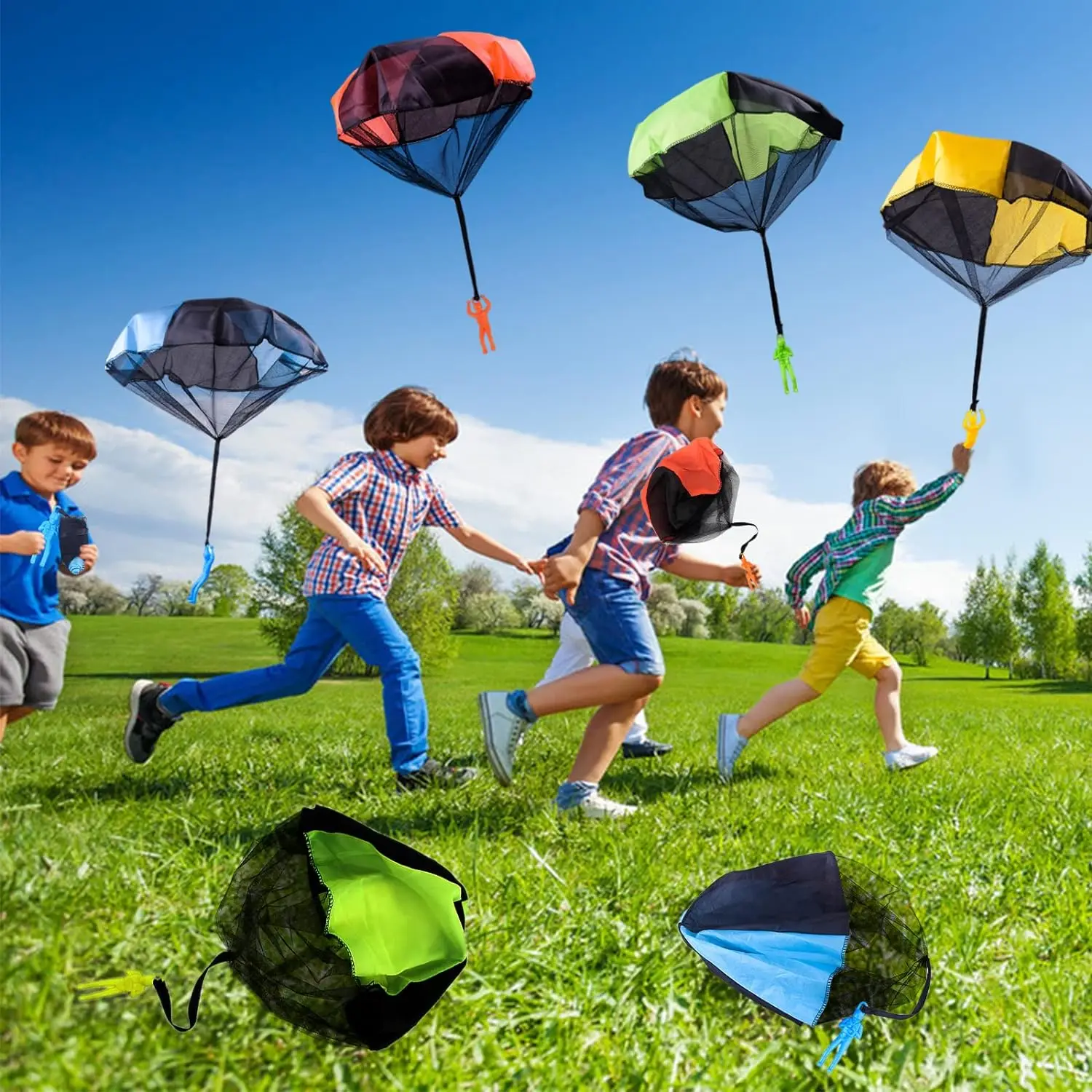 high quality Parachute Toys Free Throwing Toy Parachute Outdoor Toss It Up Flying outdoor Toys